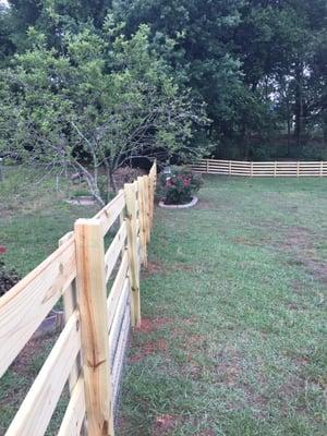 New backyard fence. We love it!!