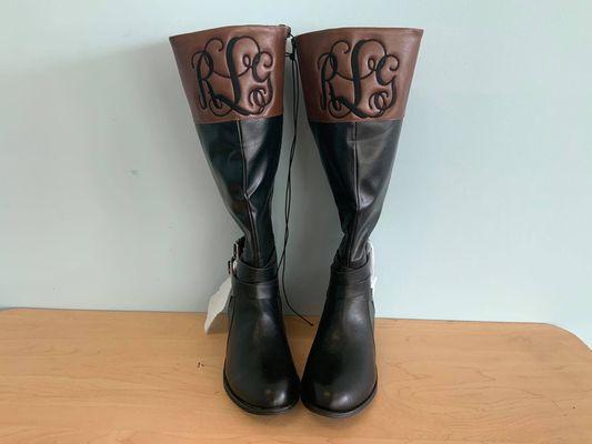 Bring your boots to get them monogrammed for $20 a pair!!