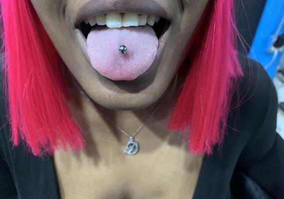 #piercedbylaee - service: MIDLINE TONGUE