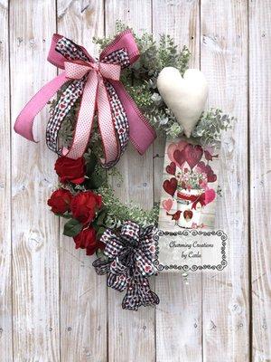 Sweethearts and Roses Valentine Wreath