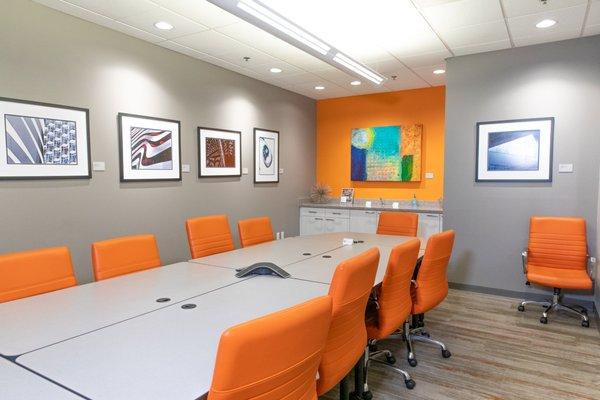 Our state-of-the-art conference room where our divorce mediations take place.