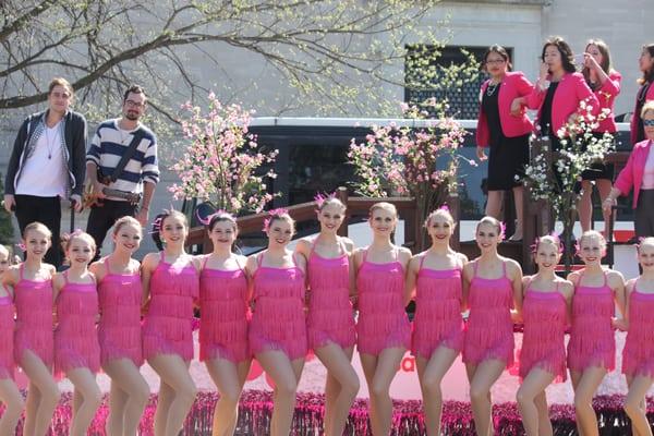 Our dancers were featured performers with Kendall Schmidt in the National Cherry Blossom Festival Parade in Washington, D.C.