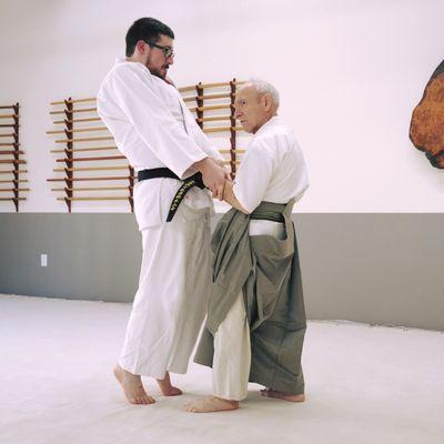 Roy Goldberg Shihan demonstrating Aiki Age with uke Charlie Siegel in Washington, DC