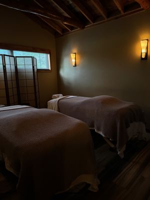 Massage service room (set for couples massage)