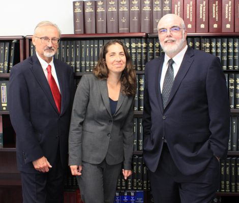 Attorneys Robert R. Haskins, Kimberly Brown and Robert Miller