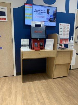 Check in kiosk