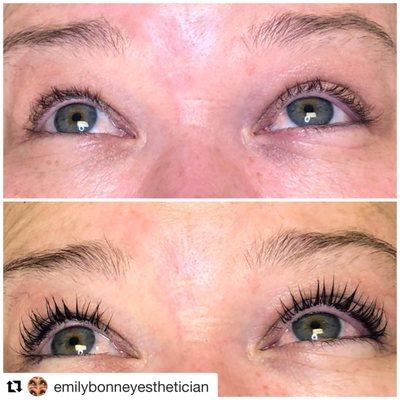 Yumi Lashes keratin lash lift and tint