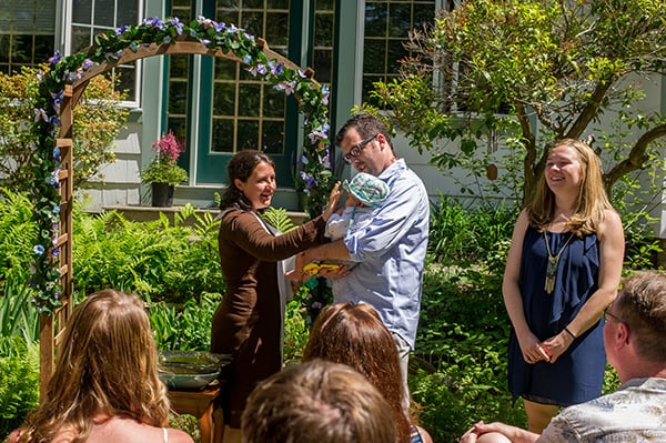 Backyard baby blessing