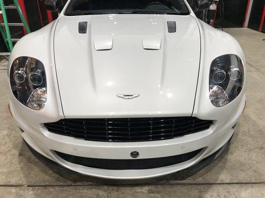 Aston Martin DBS full nose paint protection suntek ultra