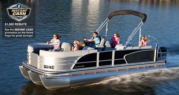 Lowe Pontoon boats arriving mid-November