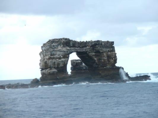 Darwin's Arch, world famos landmark from the Galapagos IIslands.