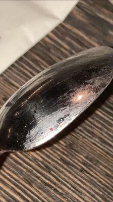 Dirty spoon.