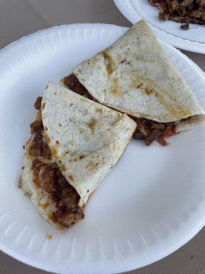 Al pastor quesadilla from our catered event.