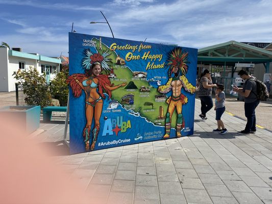 Cruise terminal in Aruba