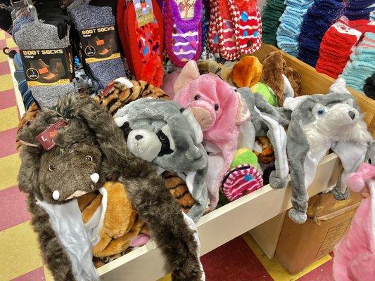 U Save Outlet -- animal hats, $4 each!!!!