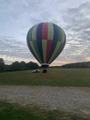 Balloon ready for take off