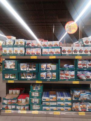 Gluten free selection on an endcap