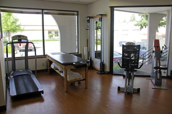 Physical therapy/rehab area.