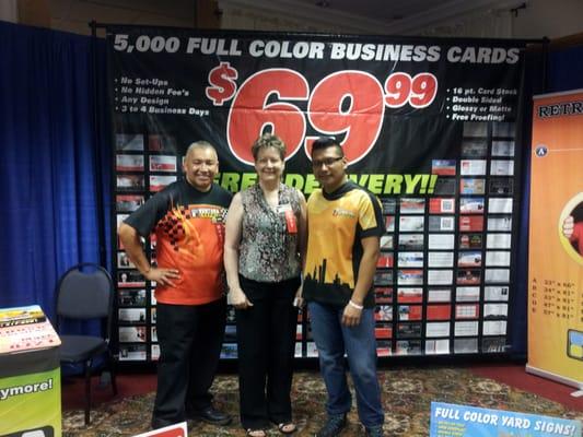 At our booth at the Super Business Expo.  In Lancaster, CA