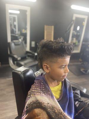 Kids Mohawk hair cut