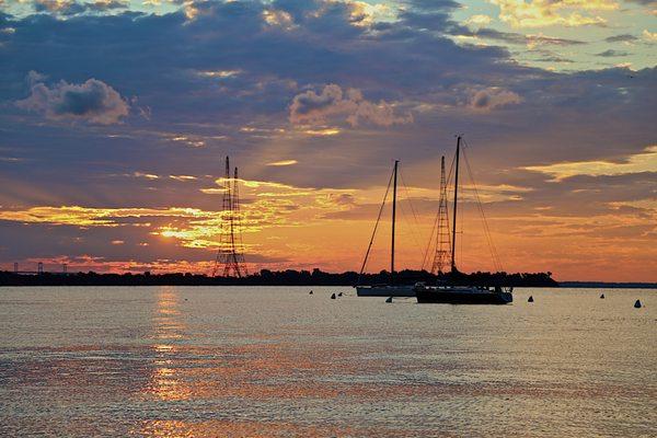 Sailing on the Severn River