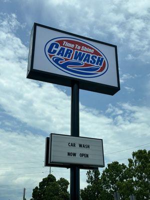 Car wash sign