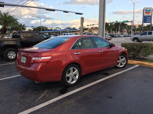 After installing my new 2012 rims on the 2007 Camry.