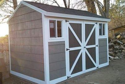 Garden shed 8' x 12' x 10'
 by Shed Builders.
 https://shedsbuilders.com/contact-us 3852087565