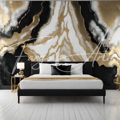 Marble wall painted