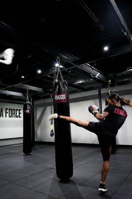 Kickboxing class