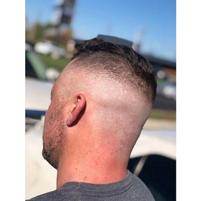 High bald fade done by Emilee