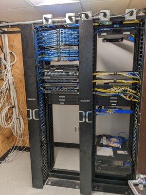 Network rack Install Cox HQ