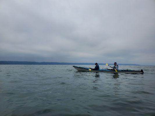 A gray but beautiful day for kayaking