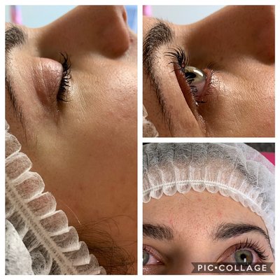 Lash lift and tint