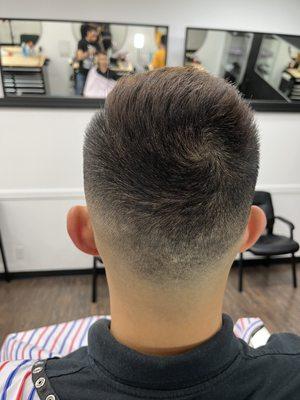 Mid skin fade