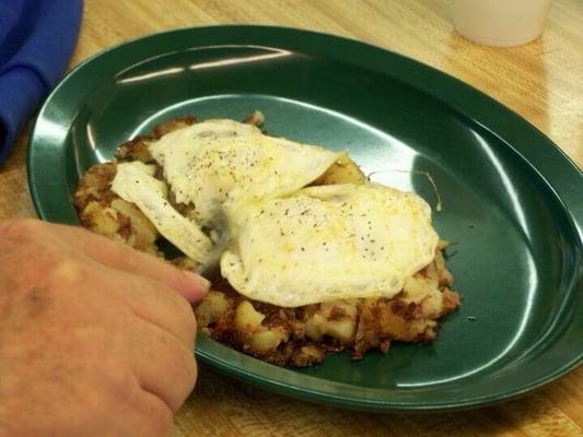 Homemade corned beef hash