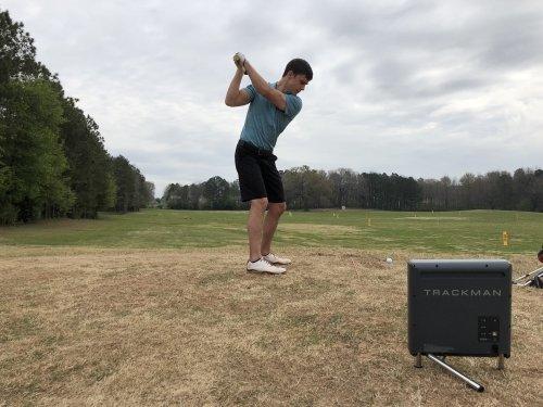 Chris uses the latest technology in his golf lessons like Trackman, Boditrak and multiple camera angles.