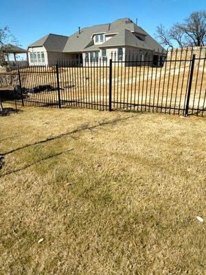 Wrought iron fence 
6ft tall