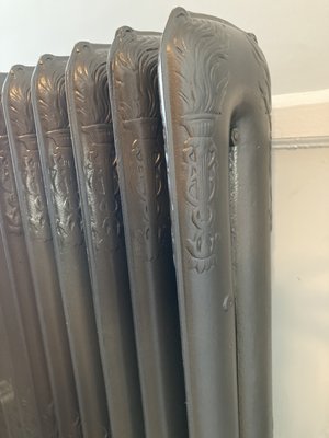 Antique radiator restoration by Metal Man Restoration.