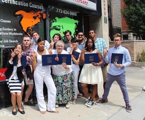 Chicago TEFL Class Graduation