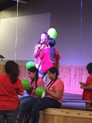 Girls camp 2016- May daughter saying the role she will take with the Lord