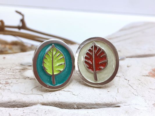 New Enamel Rings in Sterling