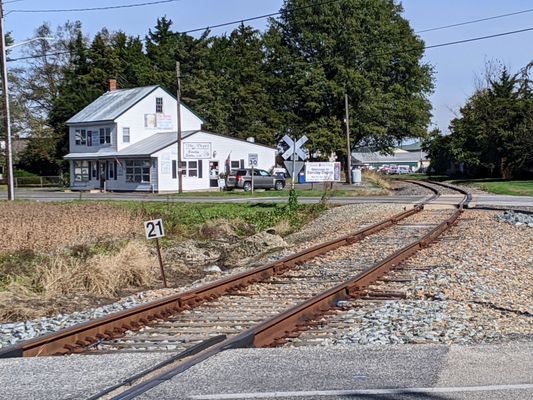 Railroad themed Barclay Depot Market and Grill