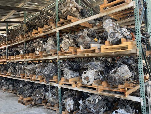 lots of engines in stock