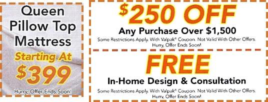 FREE IN HOME DESIGN! $250 off!!!