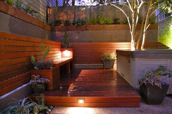 ipe deck and lighting