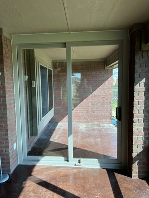 Sliding Door Installation in a home in the Dallas, TX area