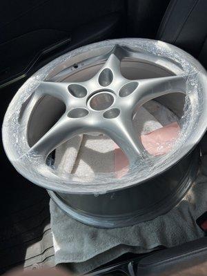 Porsche rim redone