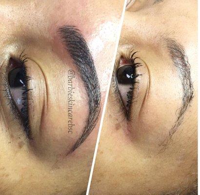 Before and after Microblading!