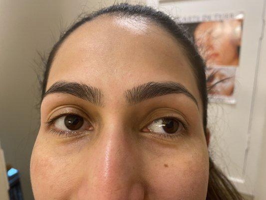 Happy client with fabulous eyebrows